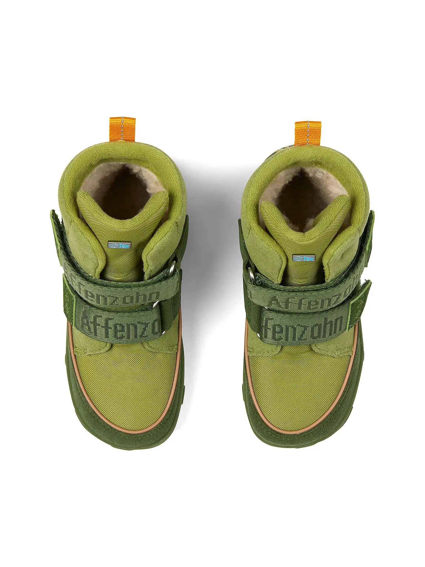 AFFENZAHN | Kinder Barfußschuhe - Boots Hai Jump Midboot | grün